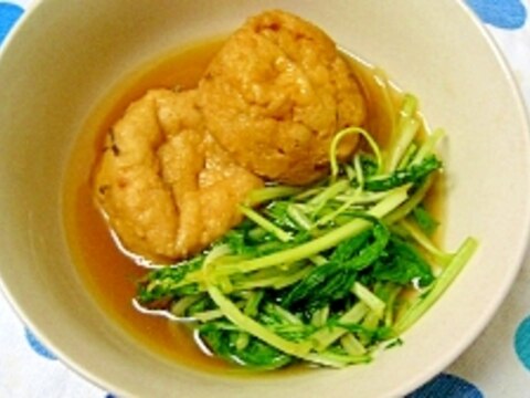 作り置きレシピ(/・ω・)(2)がんもと水菜のさっと煮